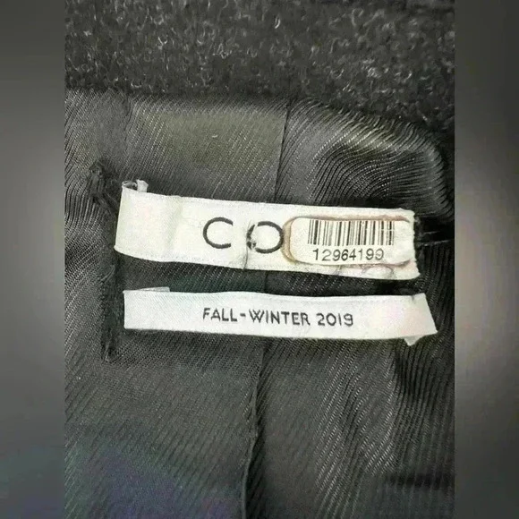 Co $1295 Wool Charcoal Gray Italian Coat Jacket Blazer Fall Luxury‎ City - Picture 7 of 15